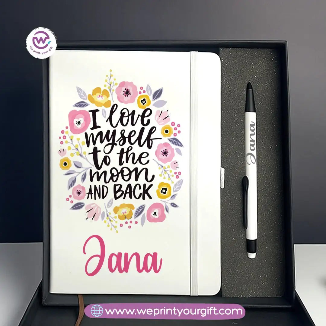 Inspiring Personalized Gift Box with Custom Notebook & Metal Pen - WE PRINT
