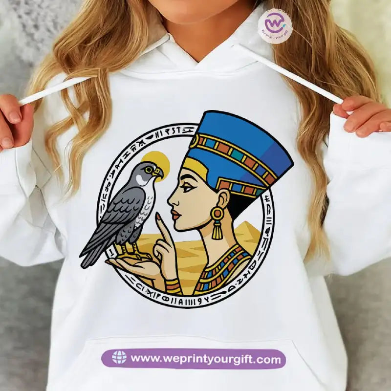 Pharaonic Egyptian Hoodie – Cotton Melton Unisex - WE PRINT