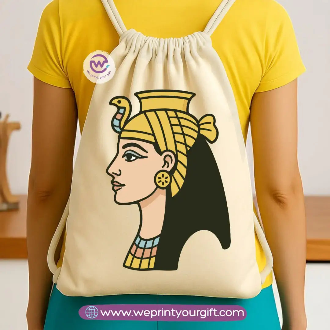Pharaonic Egyptian Drawstring Backpack โ Ancient Art Inspired Designs - WE PRINT