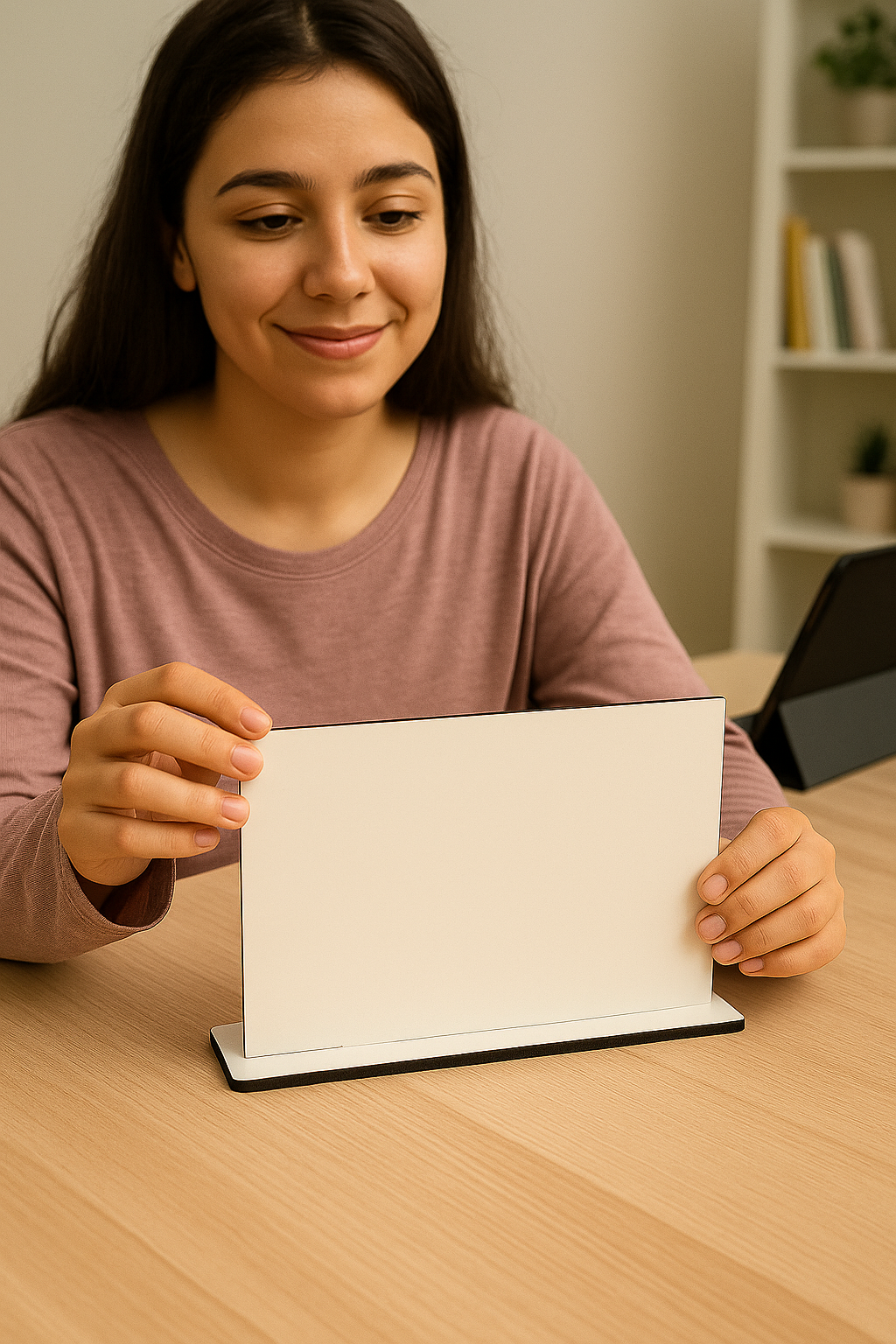 لافتة خشبية للمكتب - قابل للتخصيص