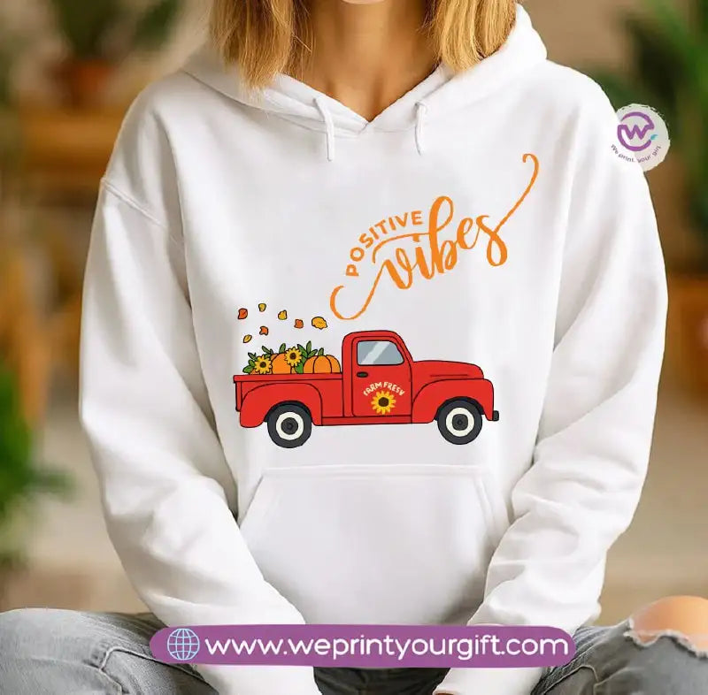 Retro Vibes Hoodie – Cotton Melton Unisex - WE PRINT