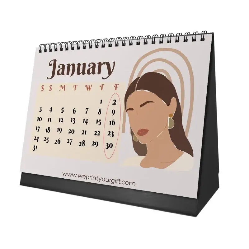 Beautiful as the Moon Desk Calendar 2026 - WE PRINT