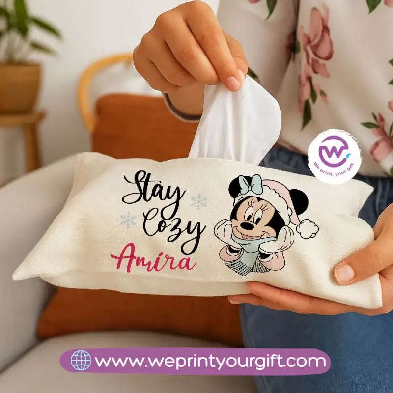 Personalized Fabric Tissue Holder – Christmas Designs - WE PRINT