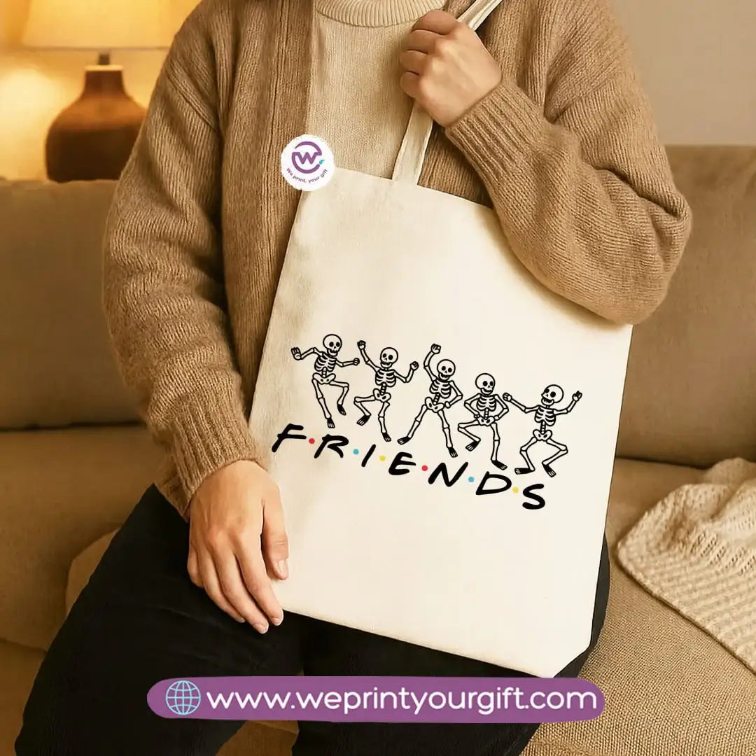 Halloween Canvas Tote Bag – Spooky Egyptian-Inspired Designs | Heavy Canvas Fabric - WE PRINT