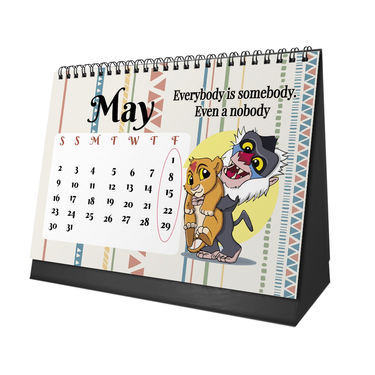 The Lion King Desk Calendar 2026