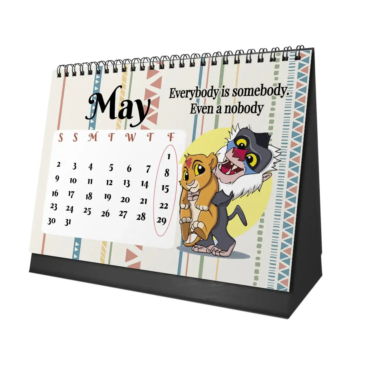 The Lion King Desk Calendar 2026 - WE PRINT