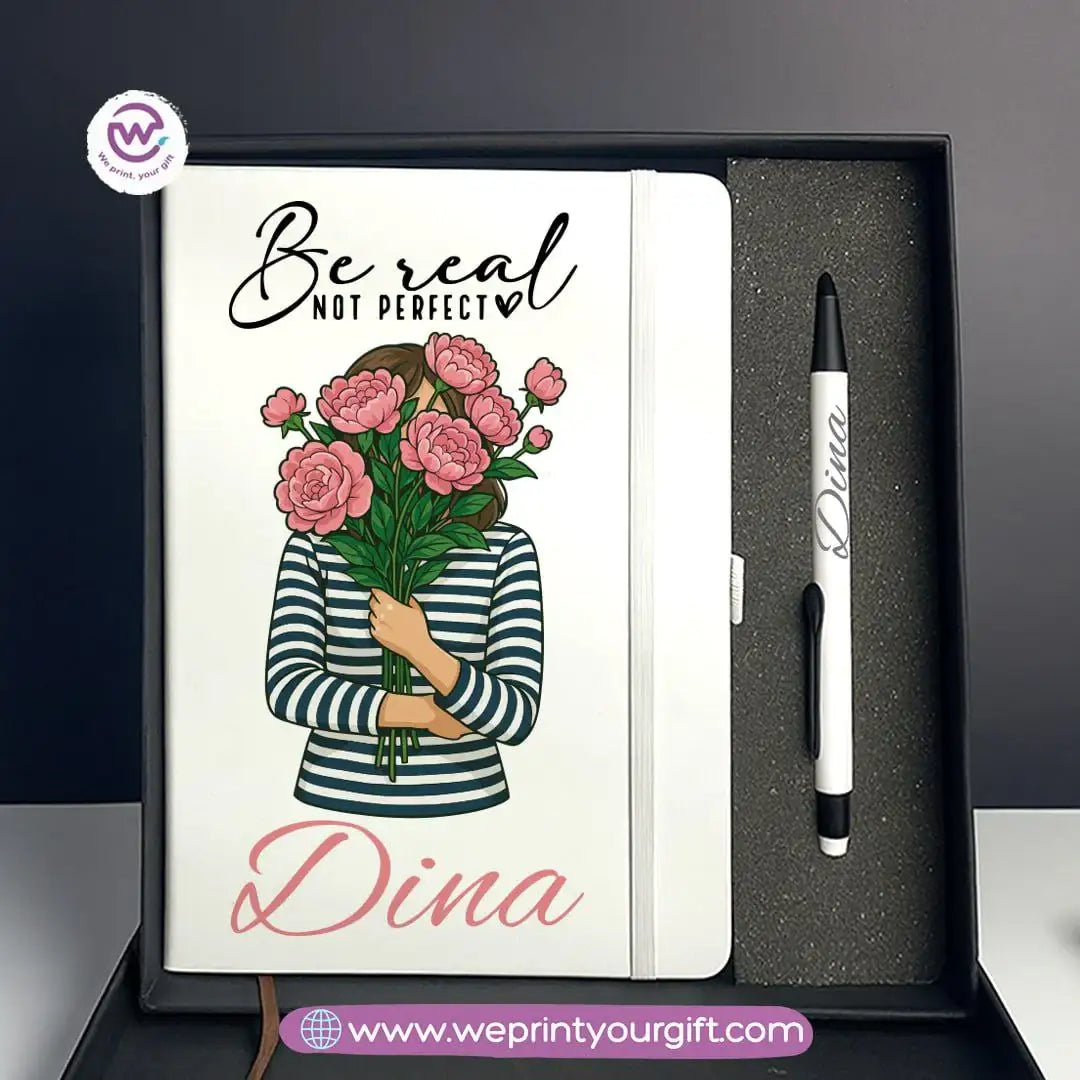 Digital Art Motivational Gift Box – Personalized Notebook & Engraved Pen - WE PRINT