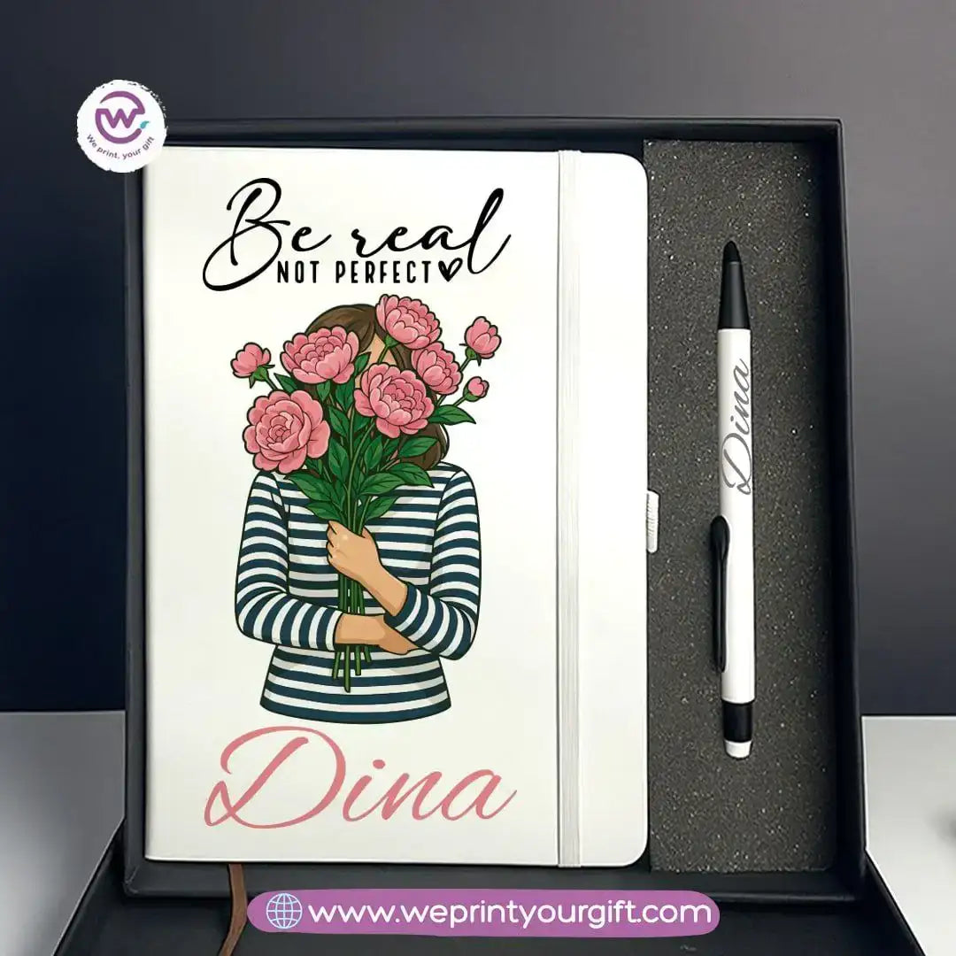 Digital Art Motivational Gift Box – Personalized Notebook & Engraved Pen - WE PRINT