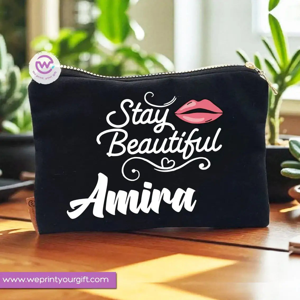 Makeup Tools Theme Makeup Bag & Pencil Case – Stylish Cotton Pouch - WE PRINT