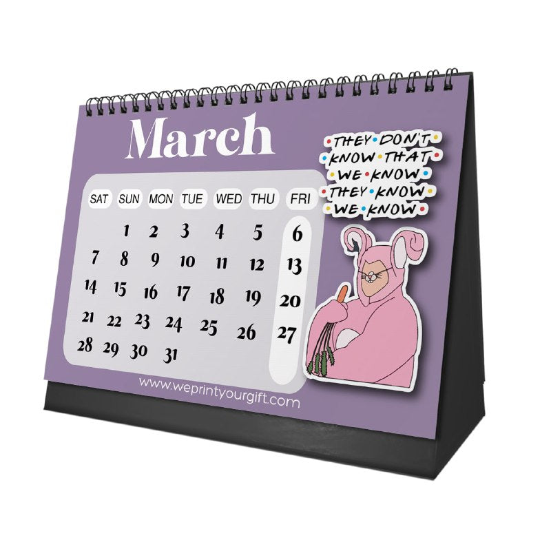 Friends TV Show Desk Calendar 2026