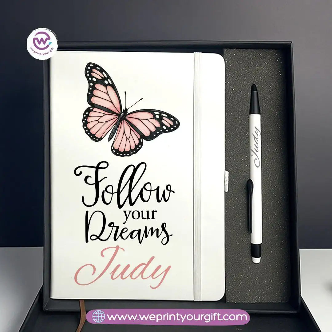 Digital Art Motivational Gift Box โ Personalized Notebook & Engraved Pen - WE PRINT
