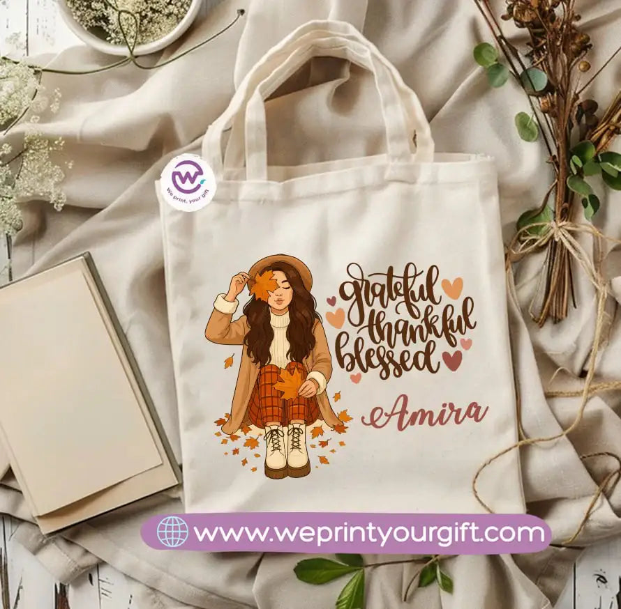 Retro Motivational Canvas Tote Bag – Vintage-Inspired Positive Quotes - WE PRINT