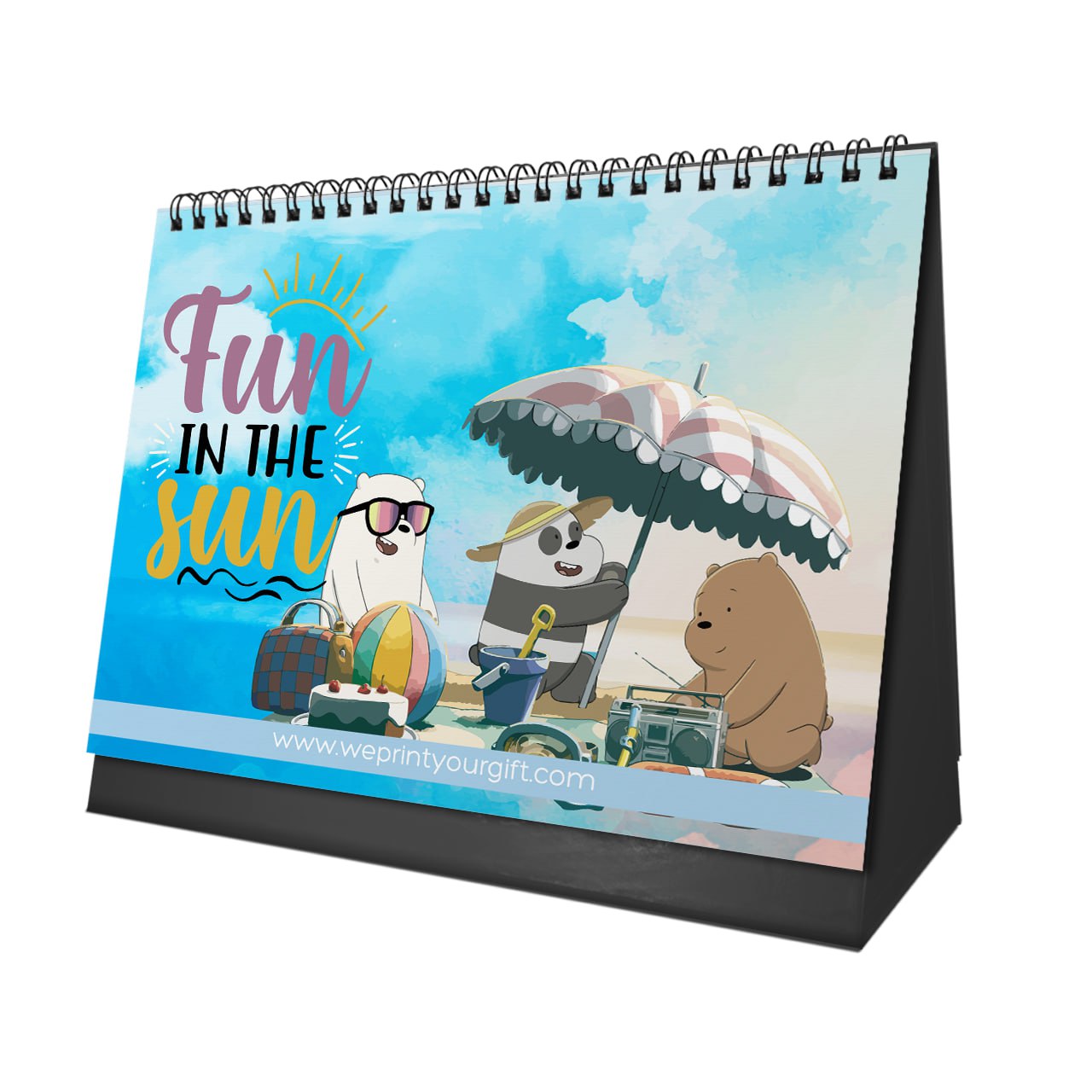 Cute Bears Desk Calendar 2026