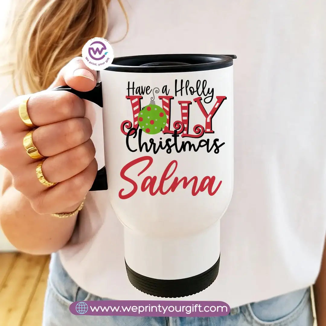 Travel Mug- Christmas Design - WE PRINT