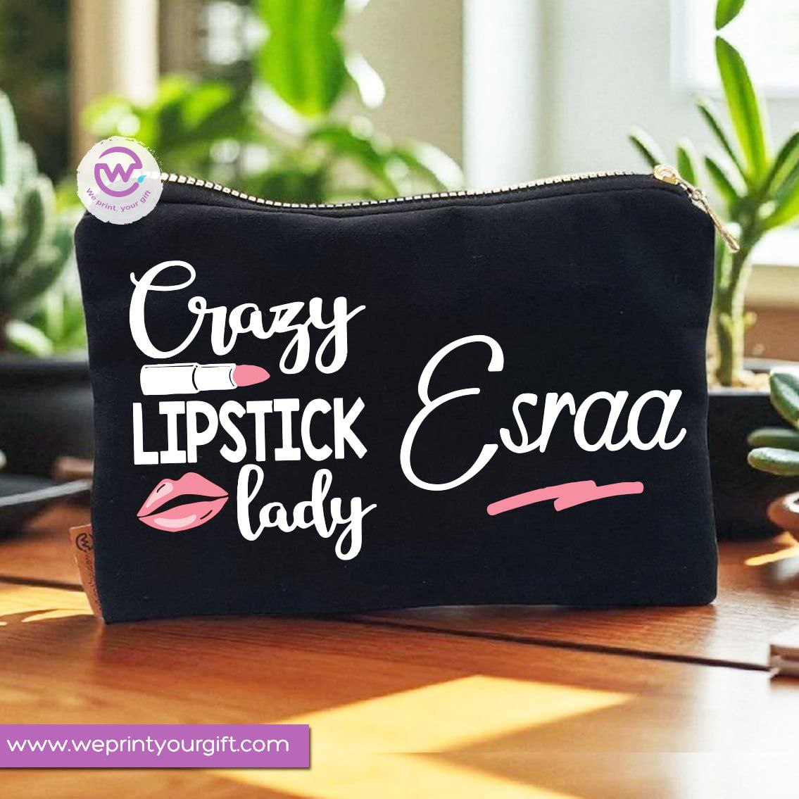 Makeup Tools Theme Makeup Bag & Pencil Case – Stylish Cotton Pouch