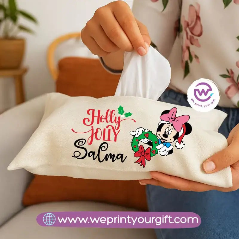 Personalized Fabric Tissue Holder – Christmas Designs - WE PRINT