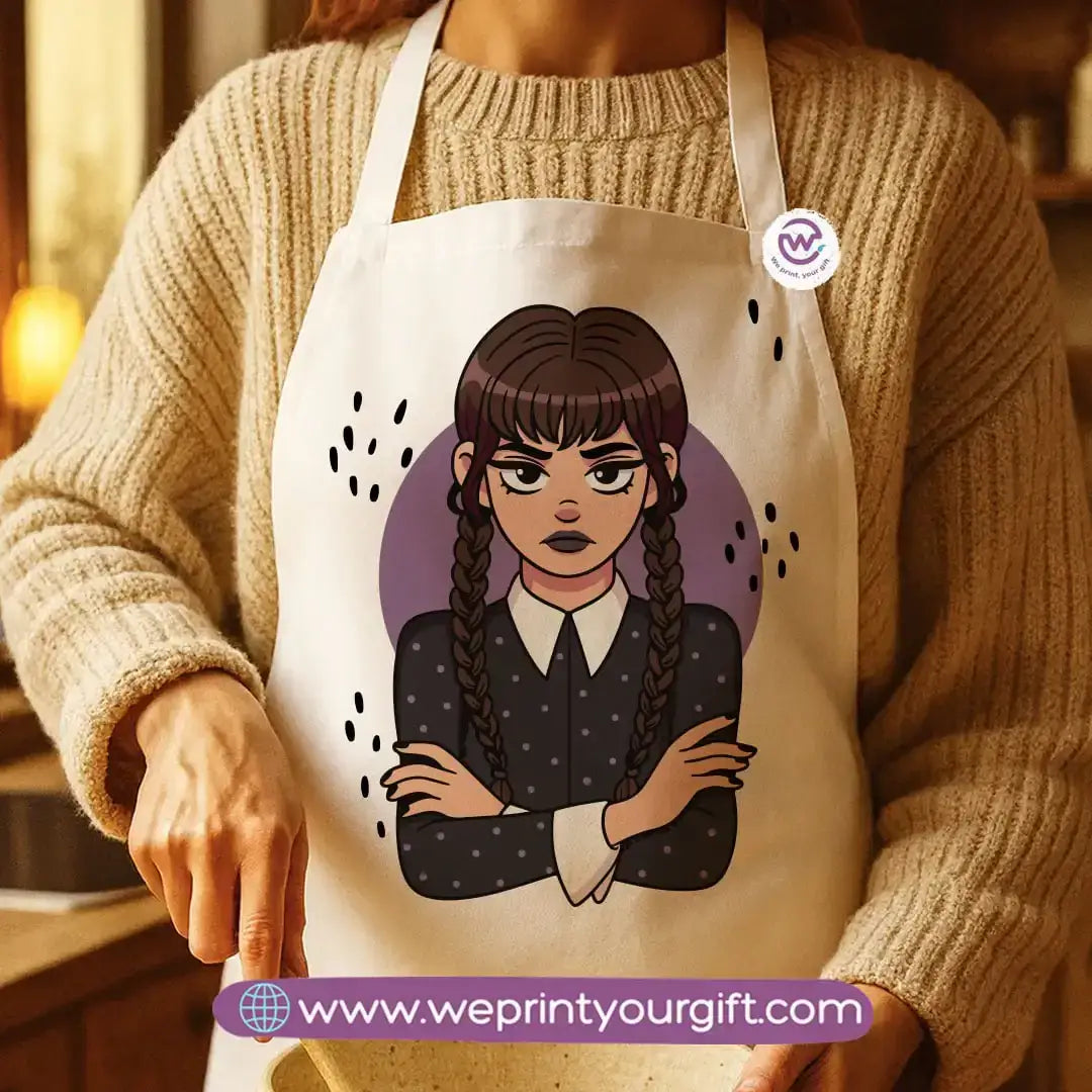 Spooky Halloween Apron – Custom Heavy Cotton Kitchen Apron with Front Pocket - WE PRINT