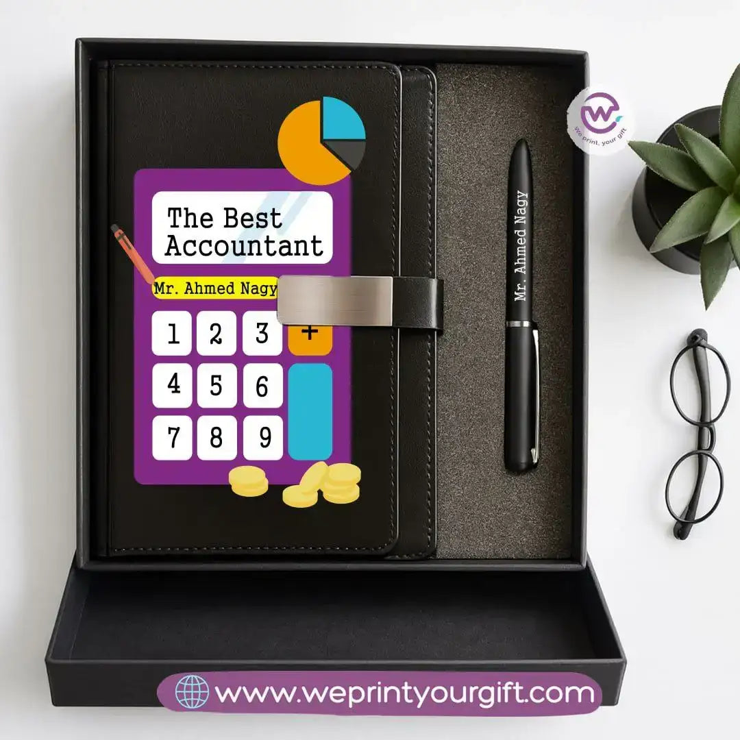 Professional Personalized Gift Box – Custom Name Career-Themed Notebook & Pen Set - WE PRINT