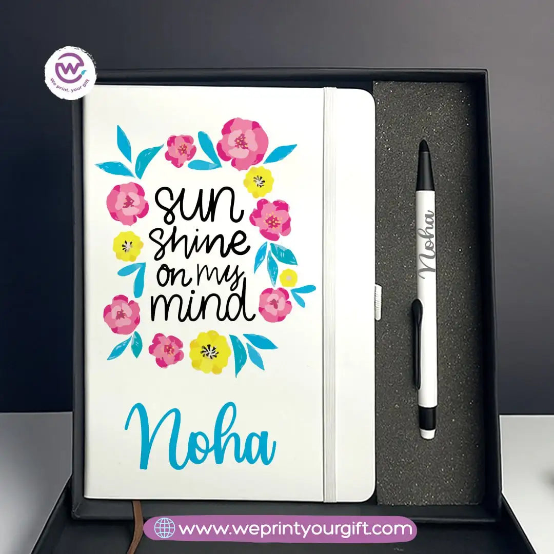 Inspiring Personalized Gift Box with Custom Notebook & Metal Pen - WE PRINT