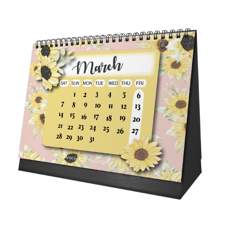 Sunflower Calendar 2026