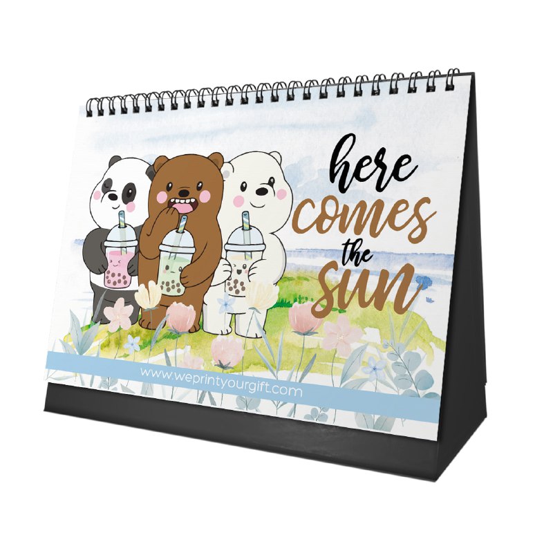Cute Bears Desk Calendar 2026