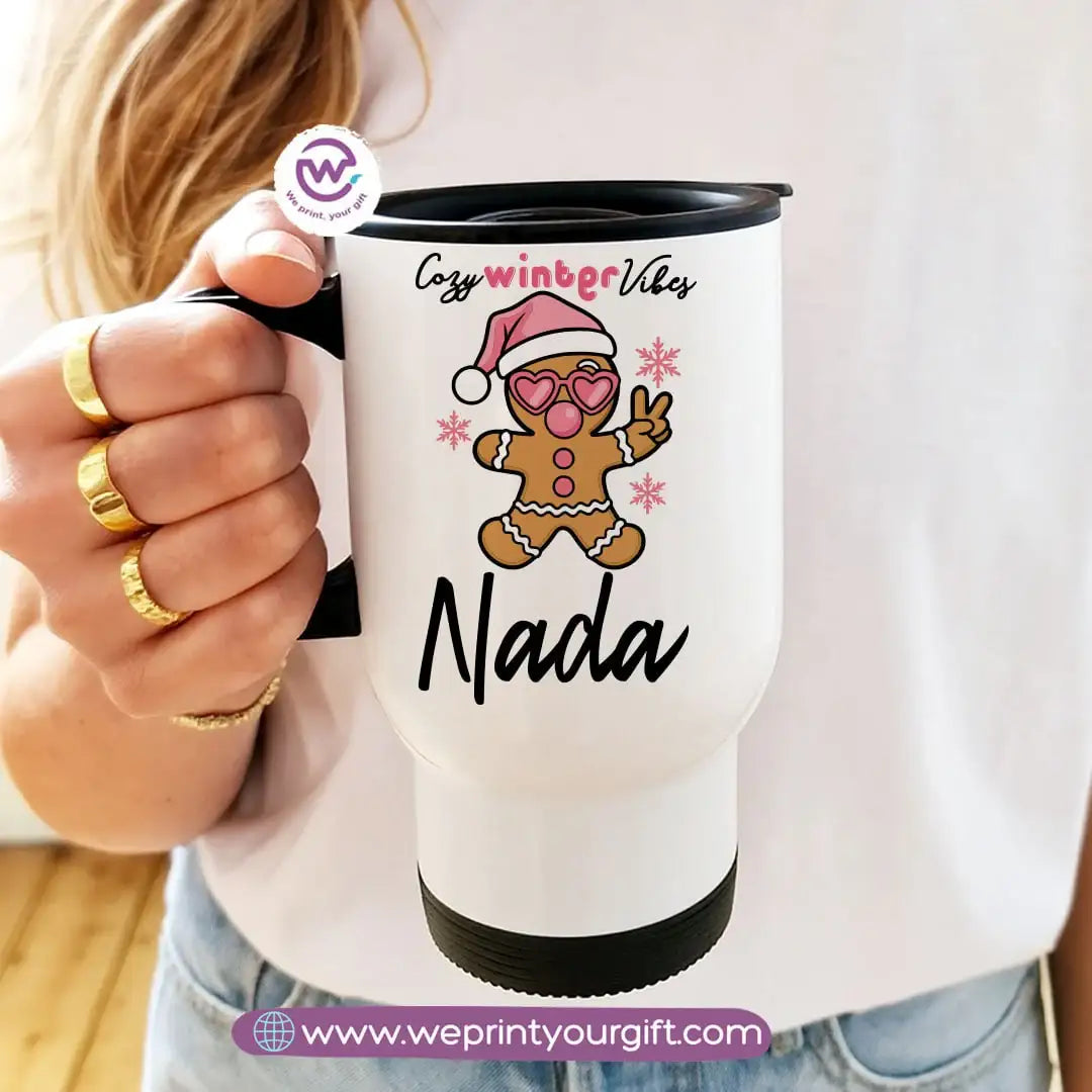 Travel Mug- Christmas Design - WE PRINT