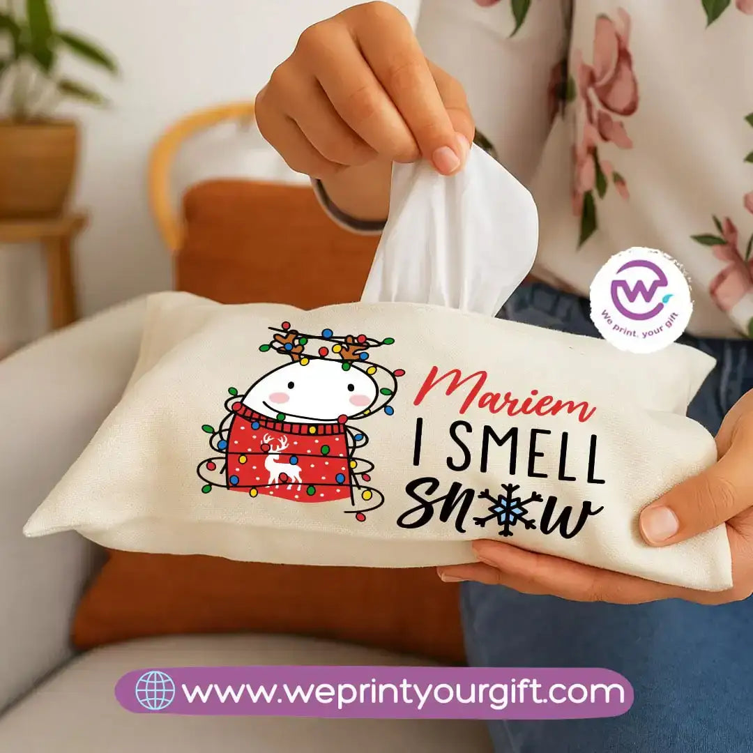 Personalized Fabric Tissue Holder – Christmas Designs - WE PRINT