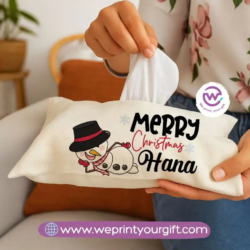 Personalized Fabric Tissue Holder – Christmas Designs - WE PRINT
