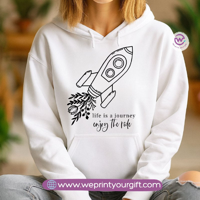 One Line Art Motivational Hoodie – Cotton Melton Unisex
