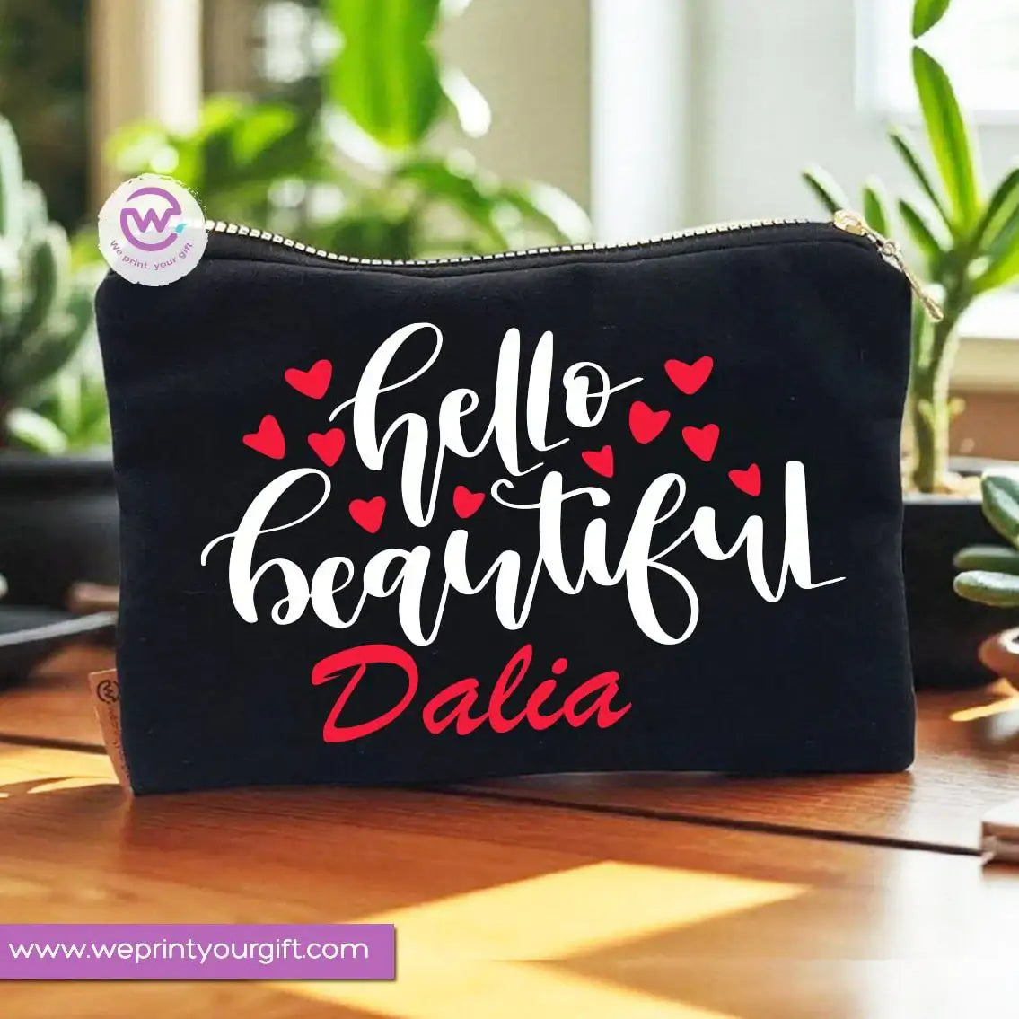 Makeup Tools Theme Makeup Bag & Pencil Case – Stylish Cotton Pouch - WE PRINT