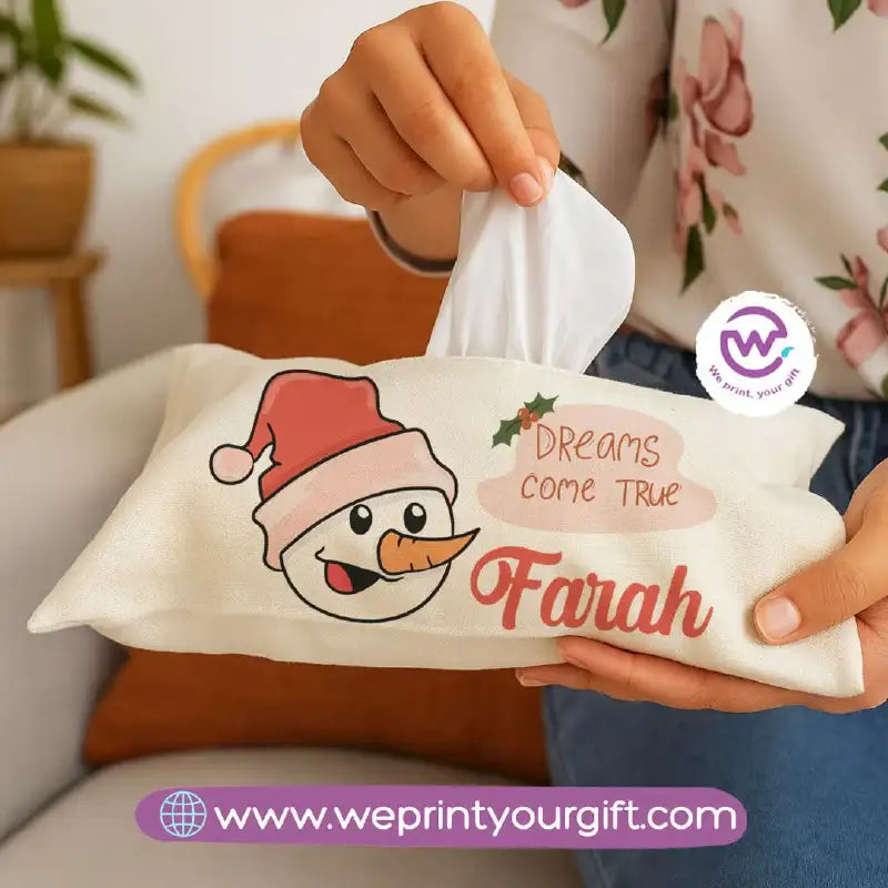 Personalized Fabric Tissue Holder – Christmas Designs - WE PRINT