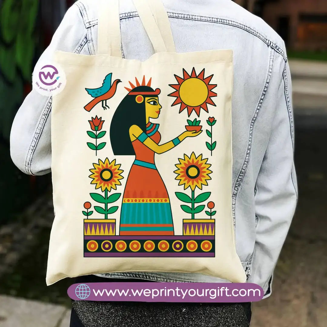 Egyptian Pharaonic Canvas Tote Bag - WE PRINT
