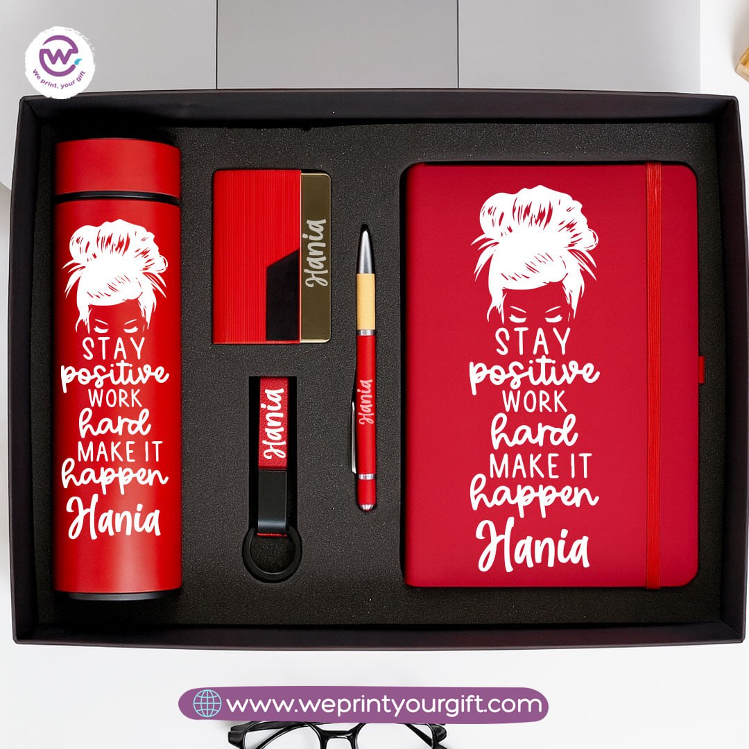 Personalized Success Gift Box with Name – 5-Piece Motivational Luxury Set