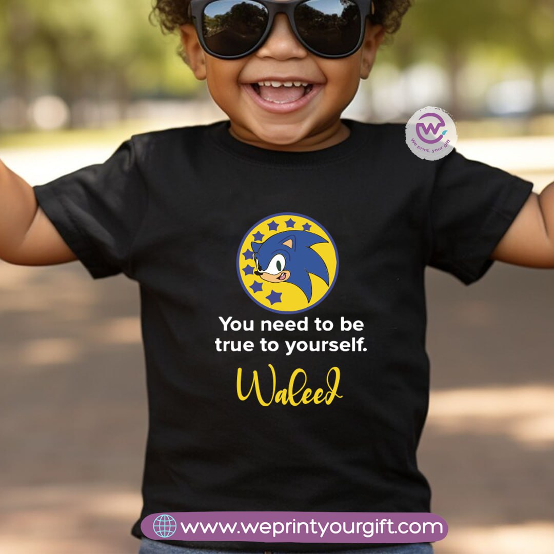Custom Kids T-Shirt- Sonic