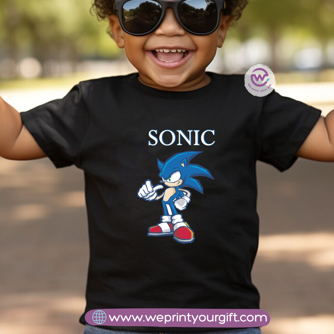 Custom Kids T-Shirt- Sonic