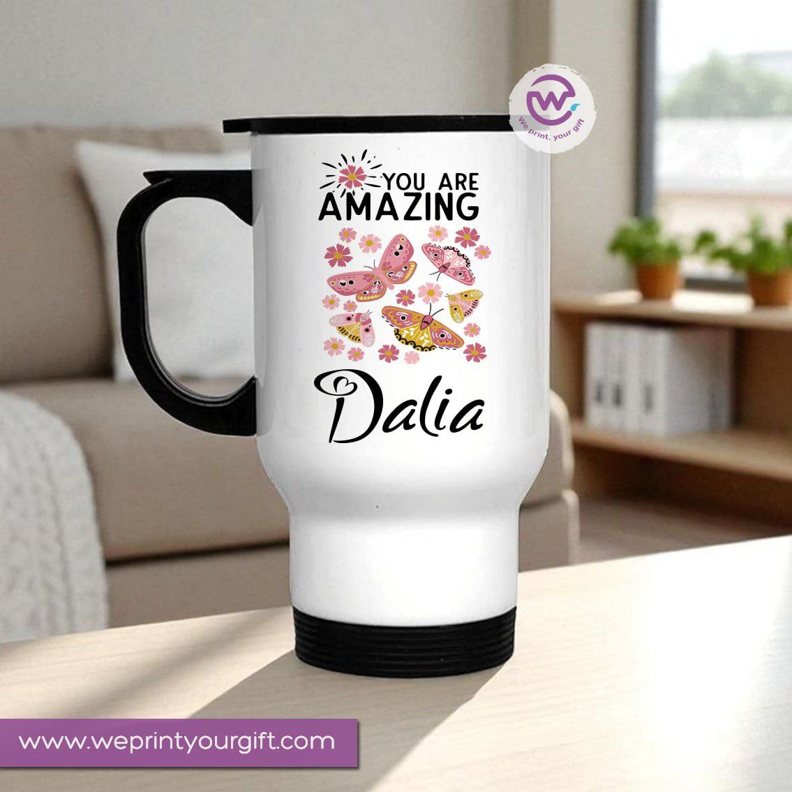 Travel mug- Floral- Names
