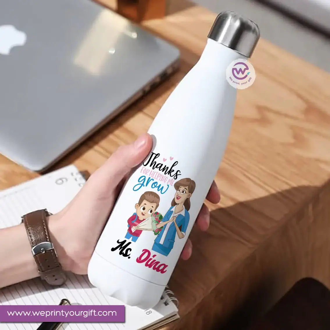 Custom Thermal Water Bottle-Teacher - WE PRINT