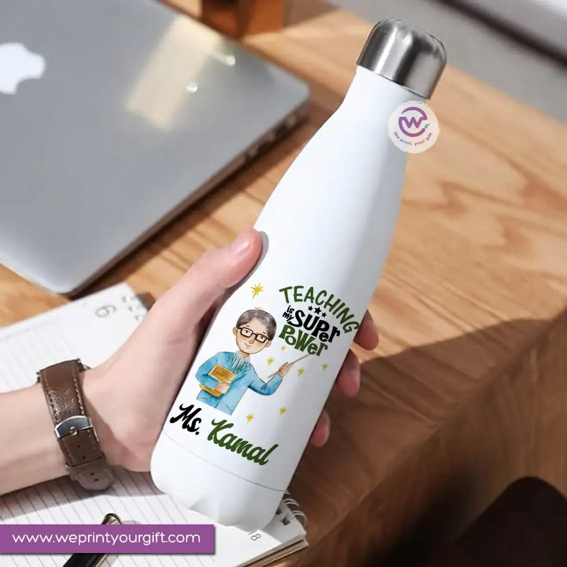 Custom Thermal Water Bottle-Teacher - WE PRINT