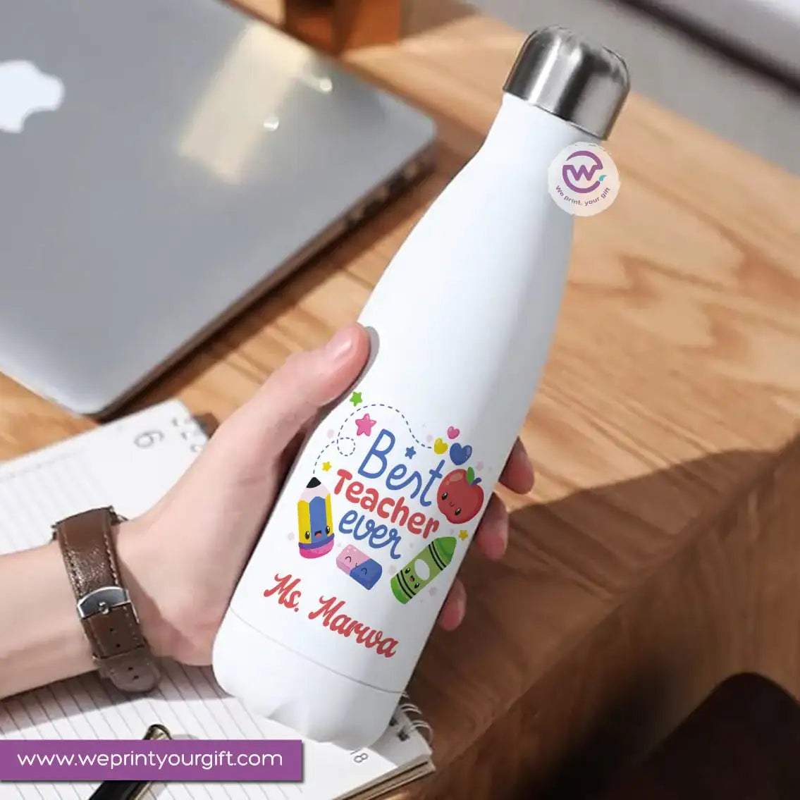 Custom Thermal Water Bottle-Teacher - WE PRINT