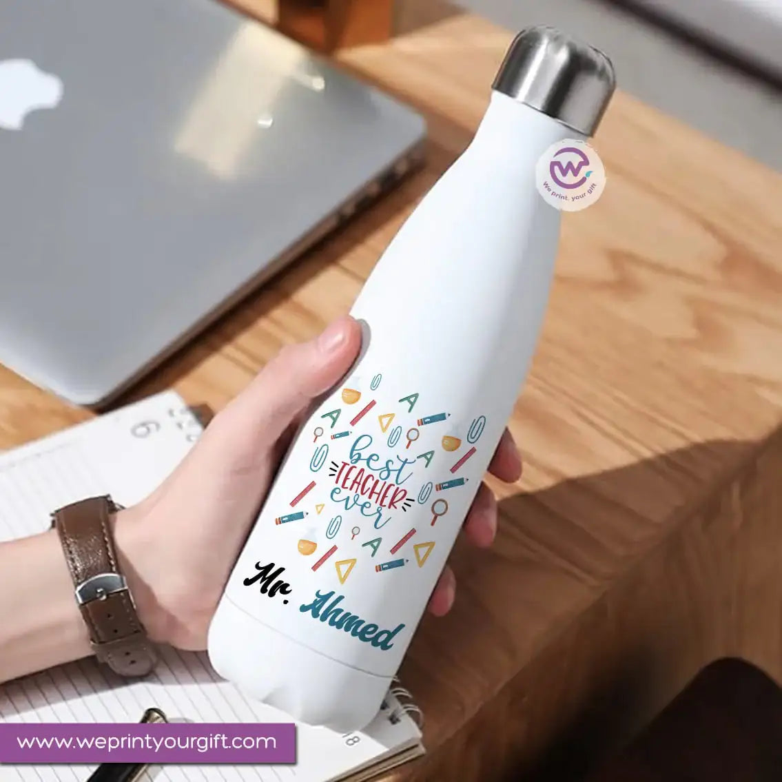 Custom Thermal Water Bottle-Teacher - WE PRINT