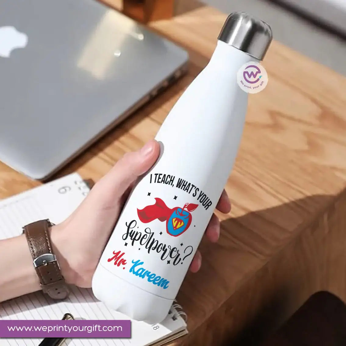 Custom Thermal Water Bottle-Teacher - WE PRINT