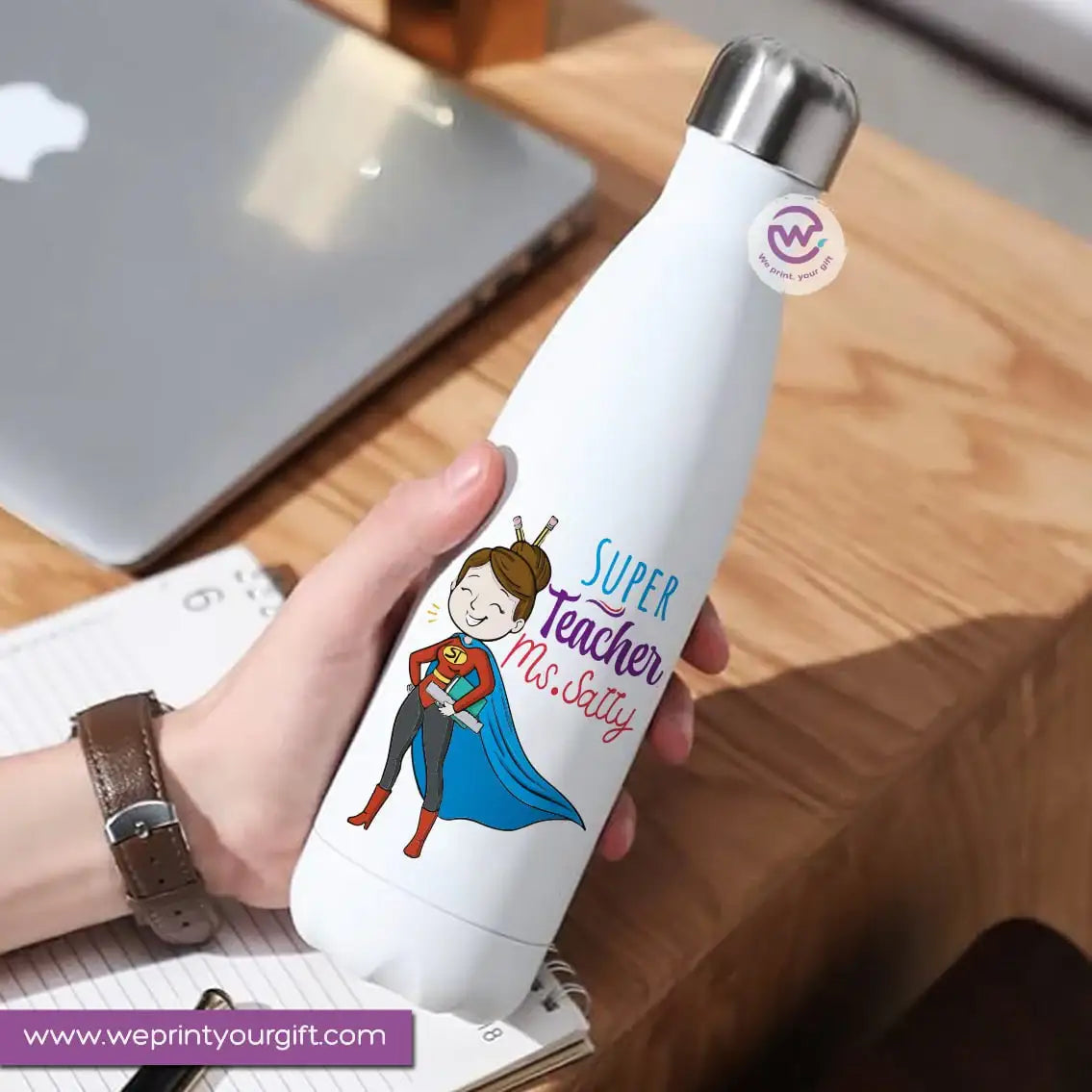 Custom Thermal Water Bottle-Teacher - WE PRINT