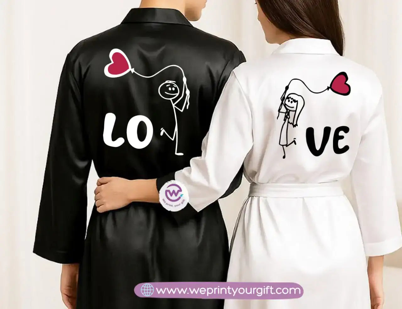 Bridal robe set- Couples - WE PRINT