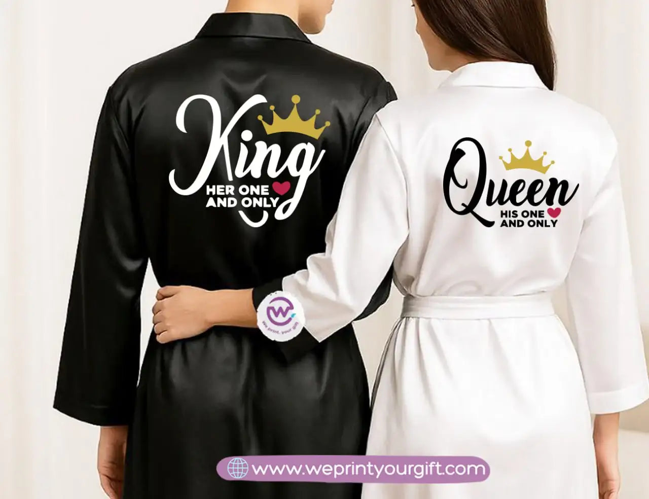 Bridal robe set- Couples - WE PRINT