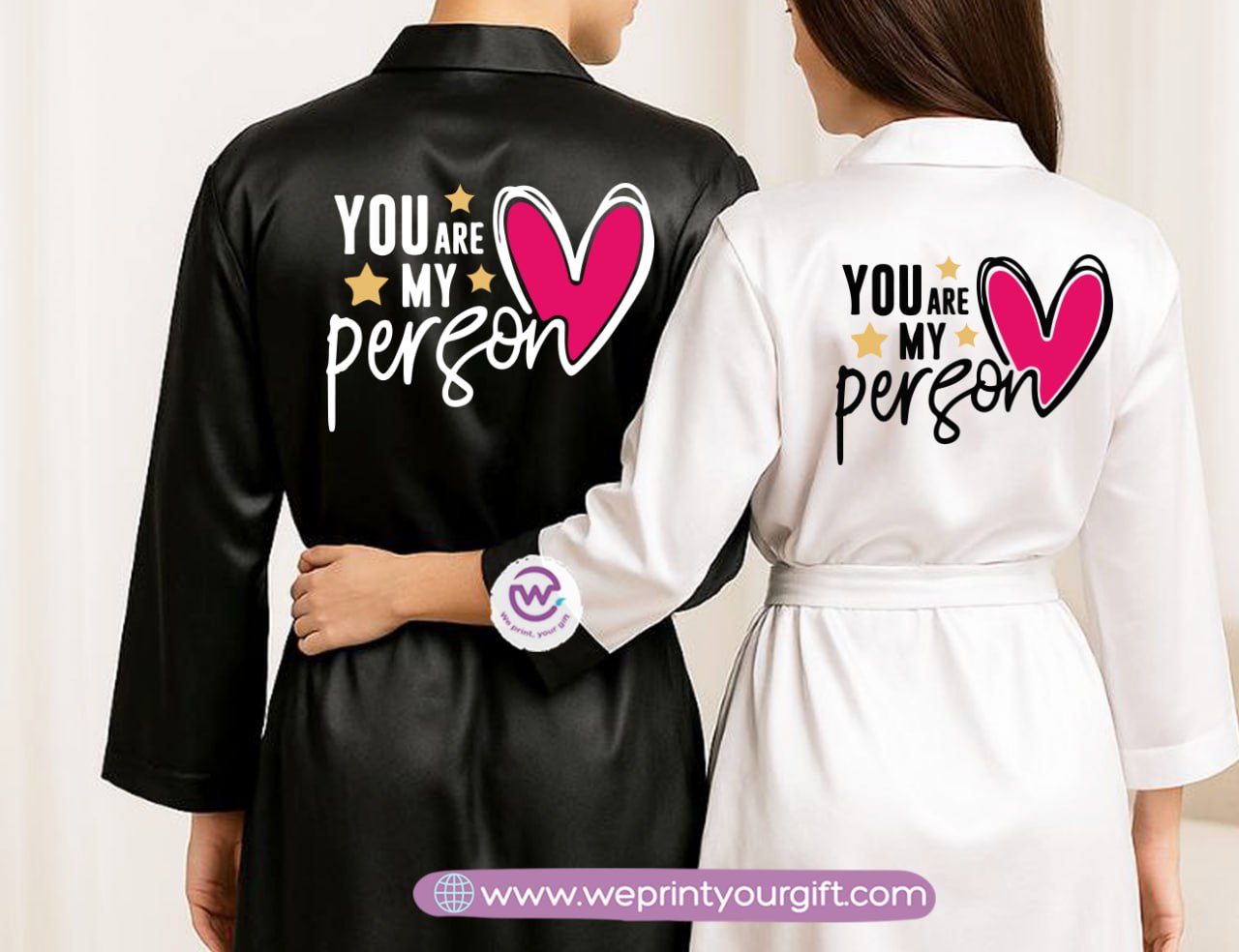 Bridal robe set- Couples - WE PRINT