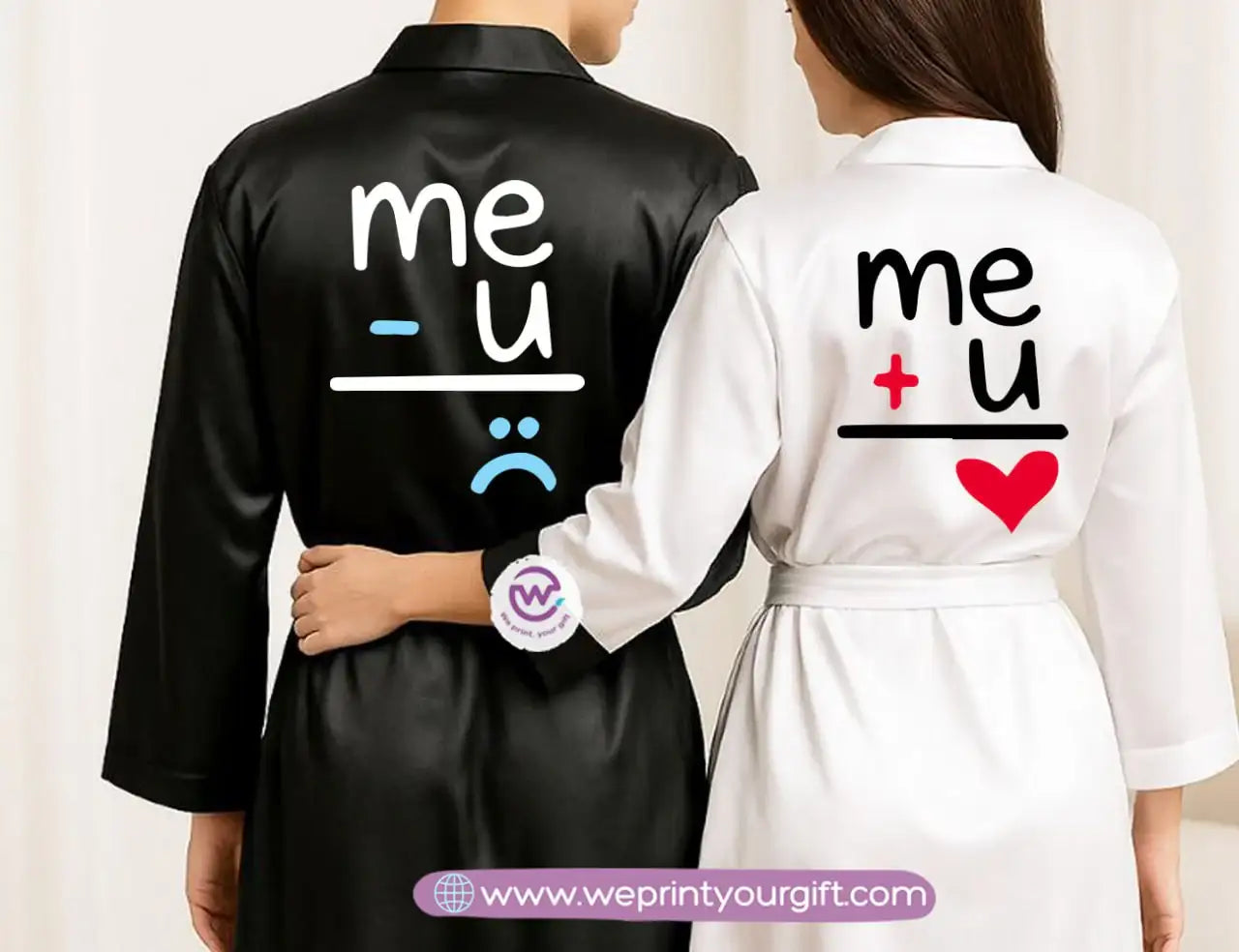 Bridal robe set- Couples - WE PRINT