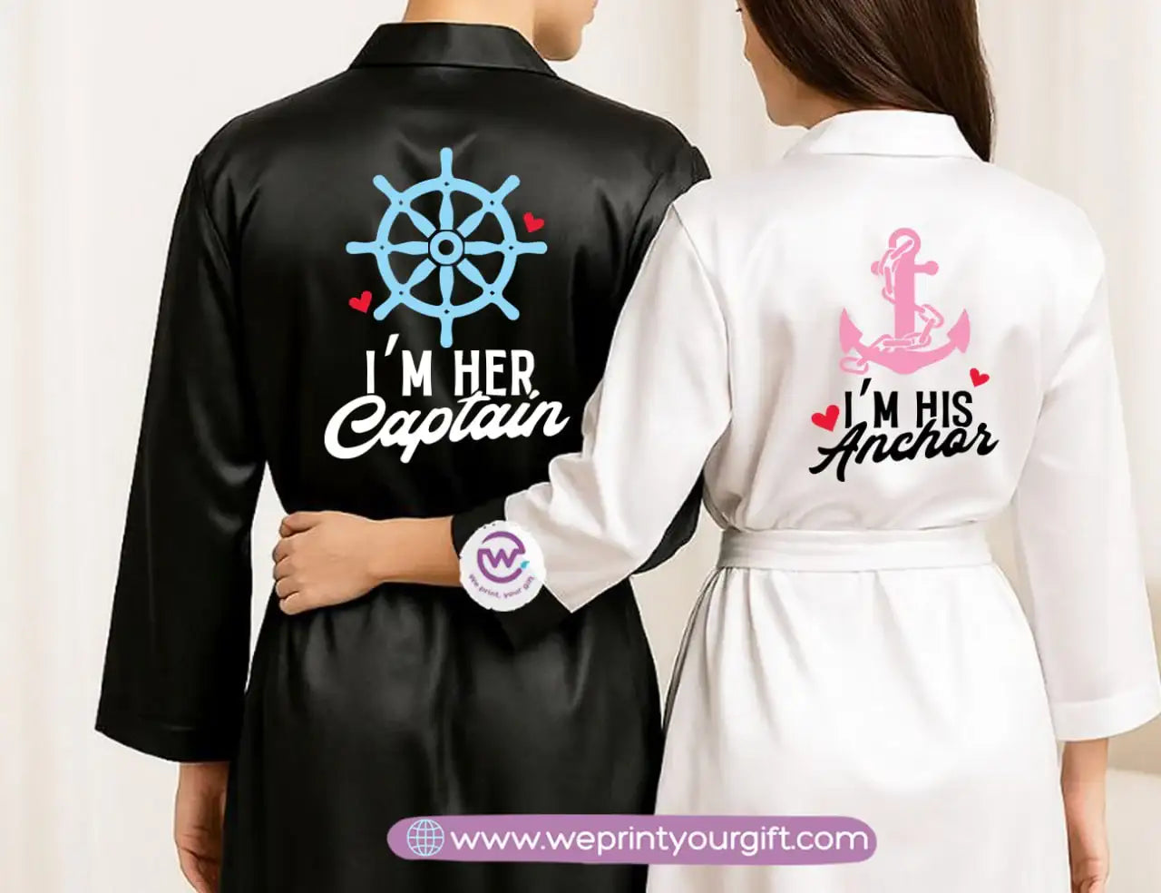 Bridal robe set- Couples - WE PRINT