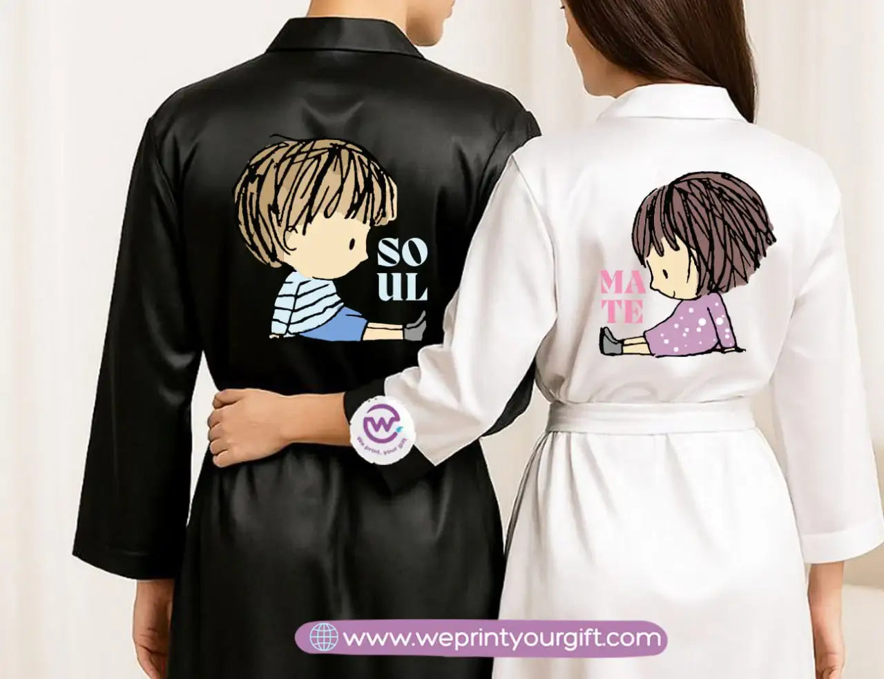 Bridal robe set- Couples - WE PRINT