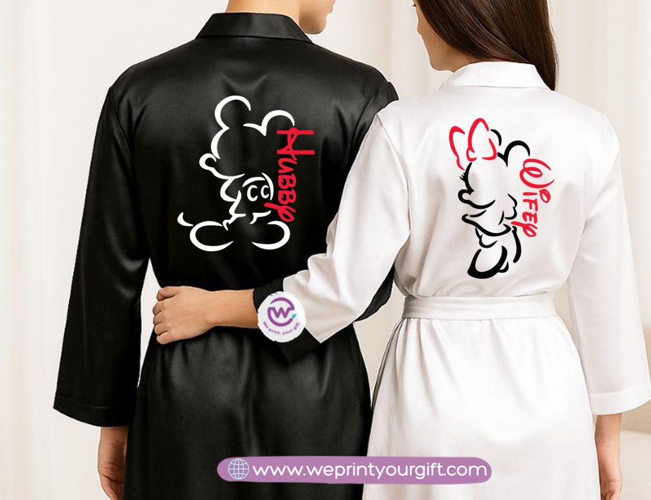 Bridal robe set- Couples - WE PRINT