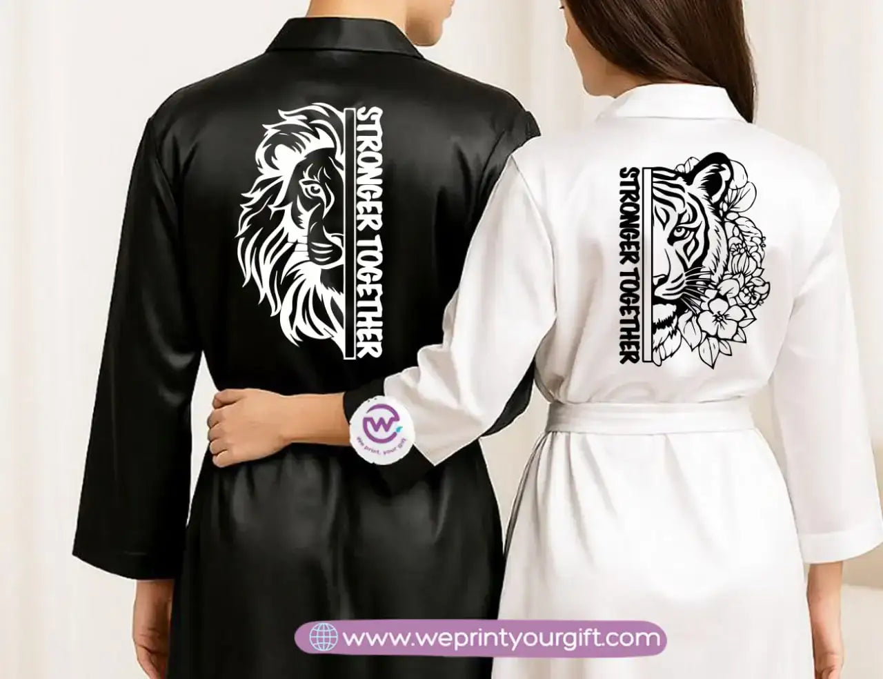 Bridal robe set- Couples - WE PRINT